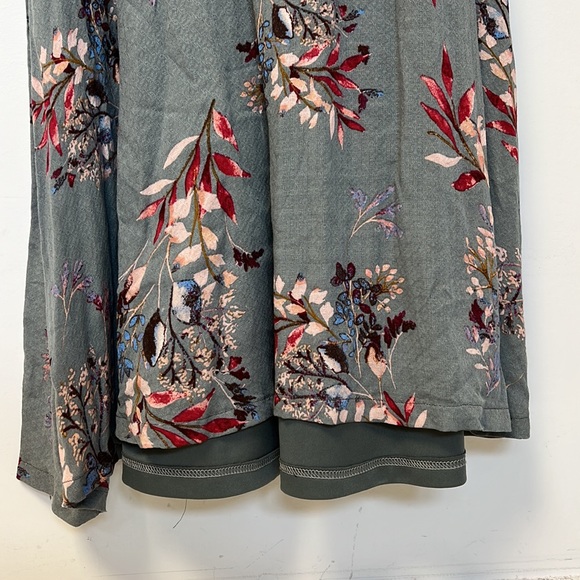 Lulus Fiorire slate blue floral day dress, size small - Picture 4 of 13